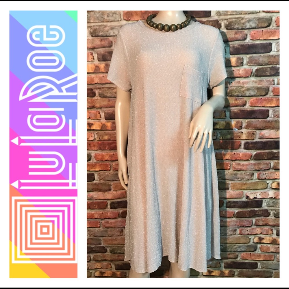 💐 New Lularoe Carly Chevron Shimmer  Dress💐